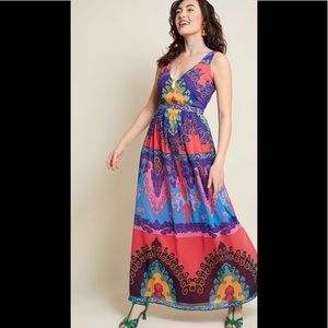 ModCloth Muster the Length Maxi Dress - Size L